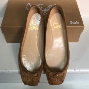 Louboutin Cork Flats
